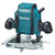 Makita RP0900J / Vrchní frézka / 900W / Výška zdvihu 0-35mm / 27.000 ot-min / Upínání hřídele 6-8 mm