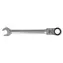 PROLINE Očkoplochý ráčnový klíč s kloubem / 19 mm / Délka 250 mm / 72 zubů / CrV