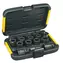 DeWalt DT7506 / sada 17ks nástavců pro rázové utahováky / redukce z 1|4" na 1|2" / černá povrchová úprava