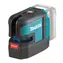 Makita SK106DZ / Křížový Laser / Class 2 / až 35 m (80 m s příjmačem) / 635 nM / přesnost do 10 m +- 3 mm