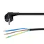 Solight PF04 flexo šňůra 2m černá / 3x 1mm2 