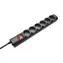 Trust Surge Protector 6 ports černá / 1.8m / 250V / 2500W / 6 zásuvek