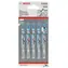 BOSCH 2608631014 / Pilový plátek do kmitací pily T 118 B / HSS / Délka 92 mm / Rozteč 1.9-2.3 mm / 5 ks