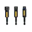 DeWalt DT7460 samočistitelné hlavice pro rázové utahováky (3ks) / šestihran 1|4" / Velikosti: 8 & 10 & 13 mm / Délka: 75