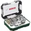 BOSCH 2607017322 / Sada bitů a nástrčných klíčů (26ks) / 19x bit / 4x nástrčný klíč / 1x ráčna / 1x držák / 1x adaptér