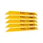 DeWalt DT2353 / Bimetalové pilové listy / na kov & plech & trubky a profily 3-8mm / Délka čepele 203 mm / 5ks