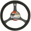 Carpoint Potah volantu 38cm - textilní / černý
