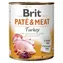 Brit Paté & Meat Turkey 800 g  / Konzerva pro psy / 70% krůta a kuře / Čisté masové paté s kousky vnitřností a masa