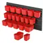 Kistenberg Závěsný systém ORDERLINE (20 boxů) červená / 20 boxů / 800 x 165 x 400 mm