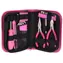 SIXTOL HOME PINK 26 / Sada nářadí / uhlíková ocel / 26ks