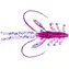 Gunki Gumová nástraha Naiad Salty 10cm 4,8g Plum 5ks