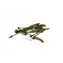 RidgeMonkey Rovnátko Connexion D-Rig Kickers Large Weed Green 10ks