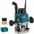 Makita RP1111CJFA / Vrchní frézka / 1100W / Výška zdvihu 0-57 mm / 27.500 ot-min / 12-dílná sada fréz