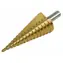 EXTOL-CRAFT Vrták stupňovitý 4-32mm / stupňování po 2mm / 15 otvorů / stopka 10 mm
