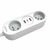 Solight 2z + USB A+C 17W 1.5m bílá / 2 zásuvky / 2x USB-A (max 17W) / 1x USB-C (max 17W)