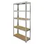 FIELDMANN FDR 1800 / Kovový regál s 5 policemi / 180x90x40 