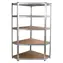 FIELDMANN FDR 1840R / Rohový kovový regál s 5 policemi / 90 x 40 x 180 cm
