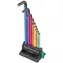 WERA 950/9 Hex-Plus Multicolour 3 sada úhlových klíčů / metrické / BlackLaser / 10 dílný