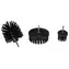 SIXTOL CAR DETAILING DRILL BRUSH 3 HARD / Sada kartáčů na vrtačku pro čištění auta / 3ks 