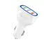 Dudao R7S nabíječka do auta / 3x USB / QC 3.0 / 18W / 2,4A / bílá