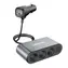 Dudao R1Pro autonabíječka / 2x USB / 3x rozbočovač / černá