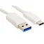 Sandberg USB-C 3.1 do USB-A 3.0 kabel, 1 m, bílý