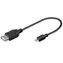 PremiumCord USB redukce kabel USB A F - Micro USB M 20cm / OTG