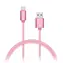 CONNECT IT Wirez Premium Metallic USB C - USB růžovo-zlatá / 1 m