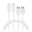 CONNECT IT Wirez USB-C (Type C) - USB 1m bílá / 2 ks v balení