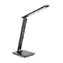 Solight WO45-B LED stolní lampička s displejem 9W černá / volba teploty světla / kůže