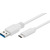 MicroConnect USB3.1 C (M) - USB3.0 A (M) 1m bílá