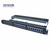 DATACOM Patch panel 24p. CAT6 / 1U / 3x8 / LSA / STP / 19" / černý s vyvázáním