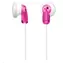SONY MDR-E9LPP - Sluchátka do ucha, 13,5 mm budicí jednotka, neodymový magnet, kabel 1,2 m, Pink