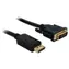 Delock kabel DisplayPort (samec) na DVI 24+1 (samec), 2m
