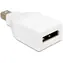 Delock adaptér Displayport mini samec > Displayport samice, bílý