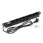 Triton 19"  rozvodný panel 1U 8x230V ČSN vypínač,černý,2m