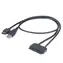 AKASA kabel redukce eSATA pro HDD a SSD
