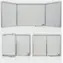 2x3 Triptych lakovaná magnetická rozkládací tabule 180x120-360cm / trojdílná 