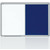 2x3 Kombinovaná tabule 60x90 filc modrá & magnet / rám ALU23