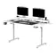 ULTRADESK Highlander XXL bílá / Pracovní stůl / elektricky nastavitelná výška / 160x70 cm / 72-117 cm