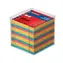 Herlitz Krabička na poznámky 9 x 9 x 9 cm / 650 listů čtyřbarevná / průhledná