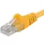 PremiumCord UTP CAT6 1m / Patch kabel / RJ45-RJ45 / žlutá