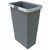 Elletipi SMALL 8 L Plastový koš s rukojeťmi šedá / bez víka / 34 x 15 x 22.5 cm