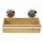 Compactor Bestlock SPA Bamboo chrom / Bambusová polička na koupelnové doplňky na zeď s přísavkou