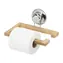 Compactor Bestlock SPA Bamboo Držák na toaletní papír bez vrtání chrom