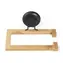 Compactor Bestlock SPA Bamboo Držák na toaletní papír bez vrtání černý