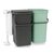 Brabantia Sort & Go Vestavné koše s montážním rámem 2x 16 L tmavě šedá a zelená 