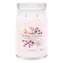 Yankee Candle Signature Pink Cherry & Vanilla velká sklenice 567g / doba hoření až: 90h