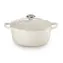 Le Creuset Signature Hrnec s poklicí 20 cm béžová