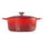 Le Creuset Signature Hrnec s poklicí 22 cm červená